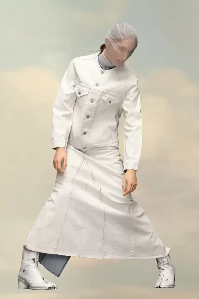 Chaqueta vaquera sin cuello