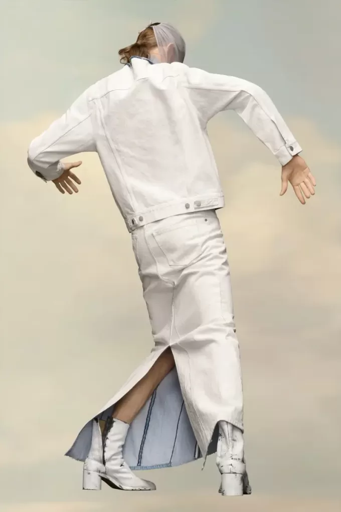 Chaqueta vaquera sin cuello