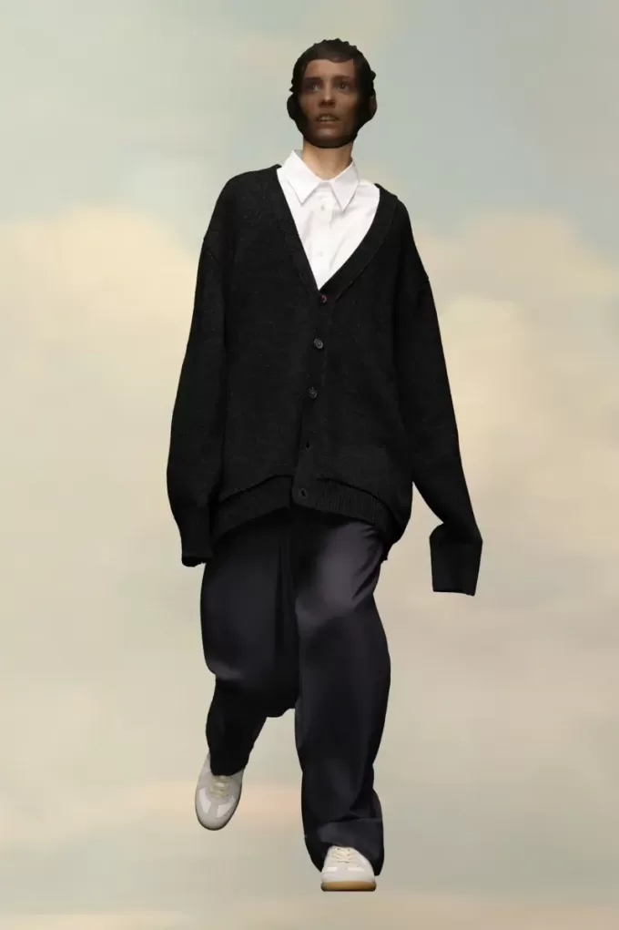 Cárdigan con parche en el codo