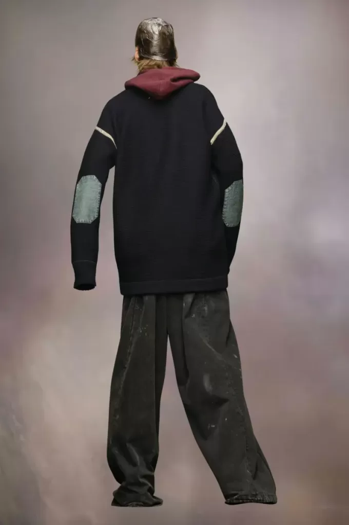 Cárdigan con parche en el codo