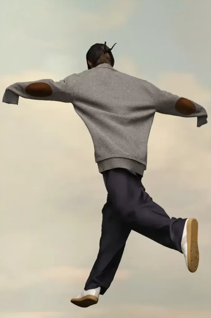 Cárdigan con parche en el codo