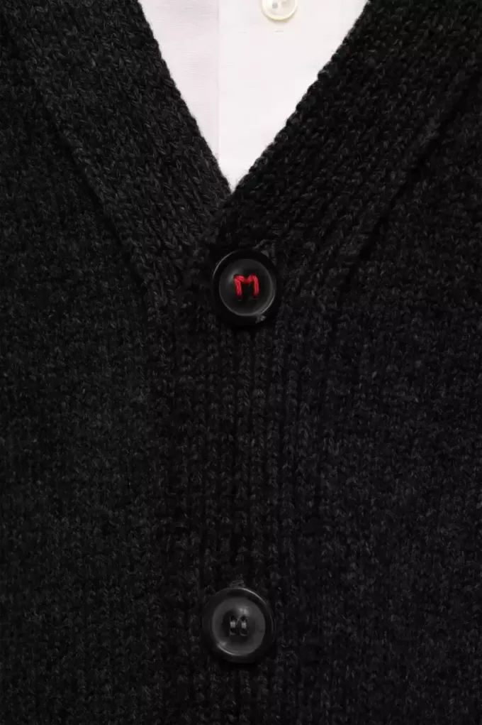 Cárdigan con parche en el codo