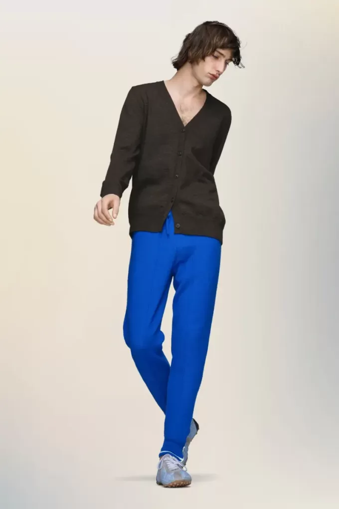 Cárdigan de lana con parche en el codo Cárdigan de lana con parche en el codo