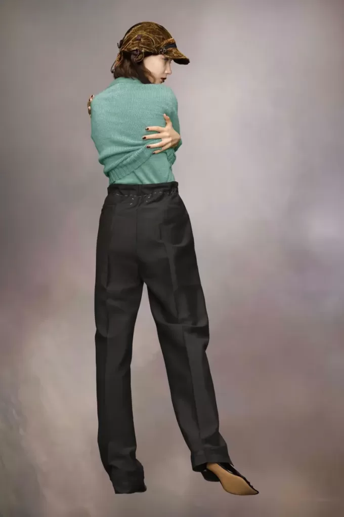 Cárdigan de punto de cáñamo para jardinería