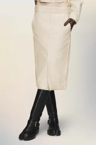 Falda midi china de Maison Margiela