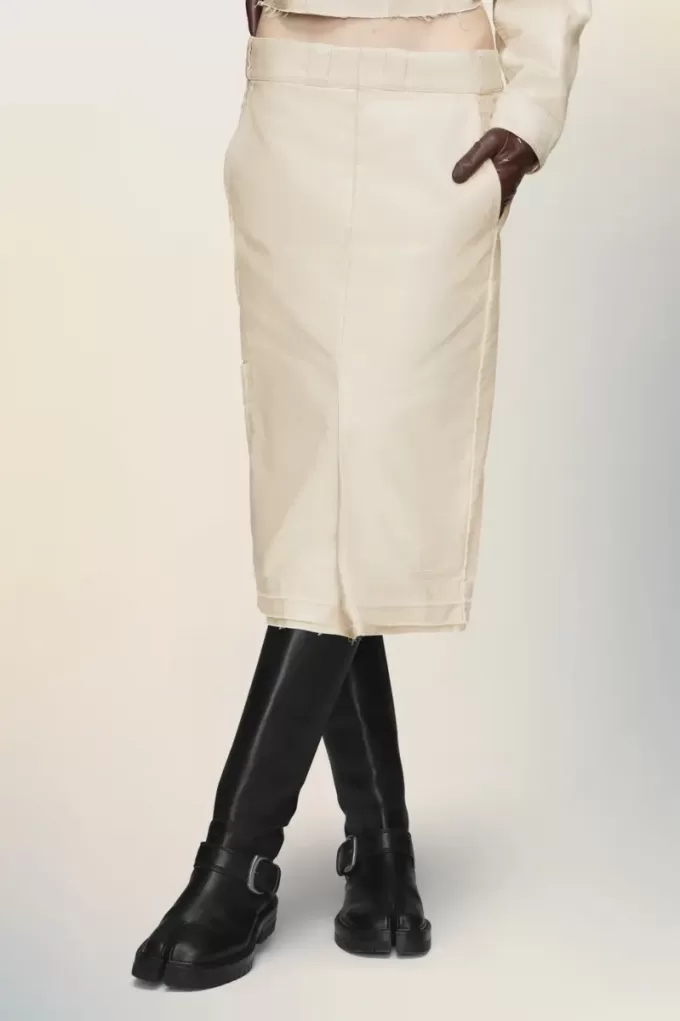 Falda midi china de Maison Margiela