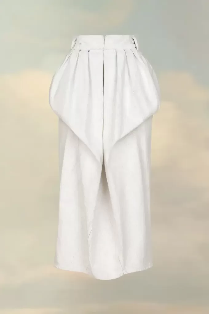 Falda vaquera fruncida Falda vaquera fruncida