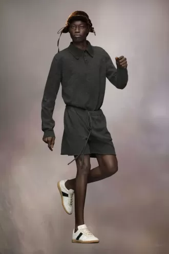 pantalones cortos de punto de cachemira