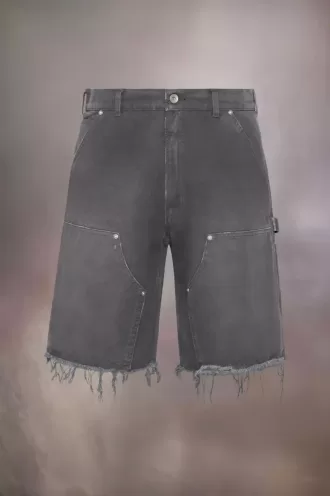 Pantalones cortos vaqueros con tachuelas de Maison Margiela Pantalones cortos vaqueros con tachuelas de Maison Margiela