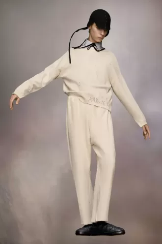 Pantalones de chándal con dobladillo recortado