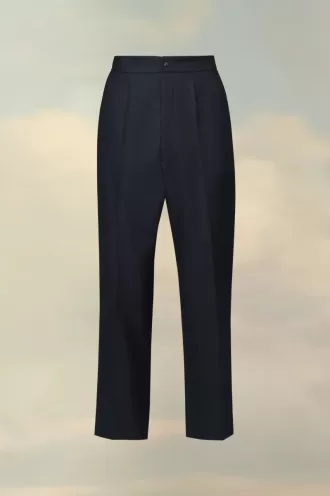 Pantalones de espiga de lana