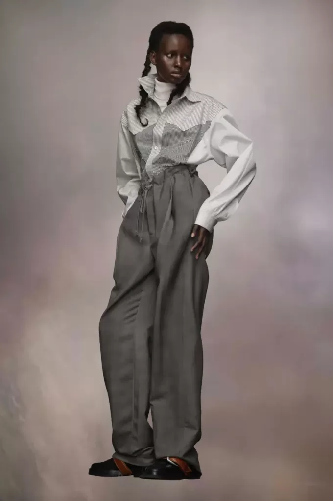 Pantalones de lana y mohair