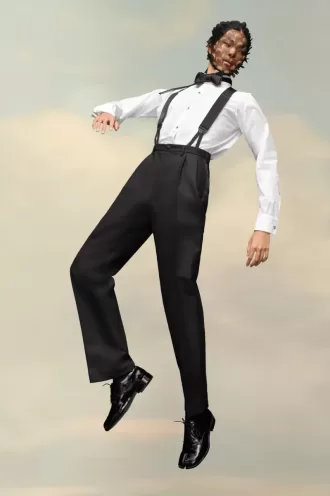 Pantalones de mohair británicos