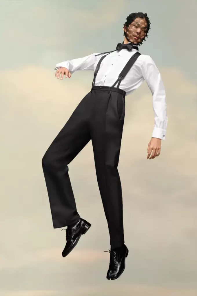 Pantalones de mohair británicos Pantalones de mohair británicos