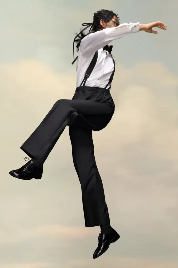 Pantalones de mohair británicos Pantalones de mohair británicos