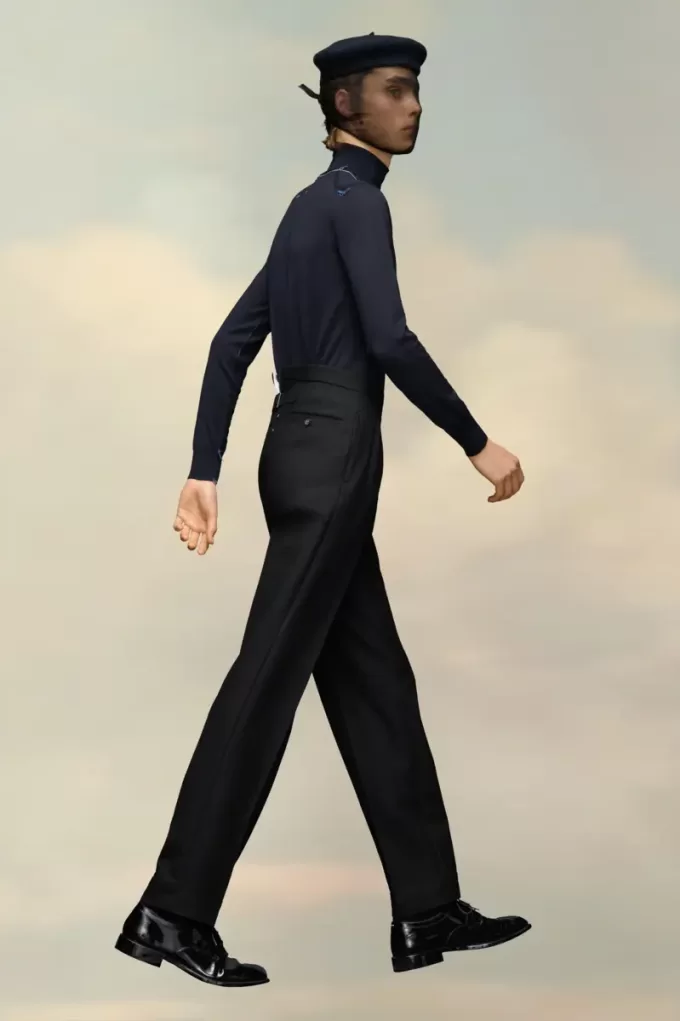 Pantalones de mohair británicos Pantalones de mohair británicos