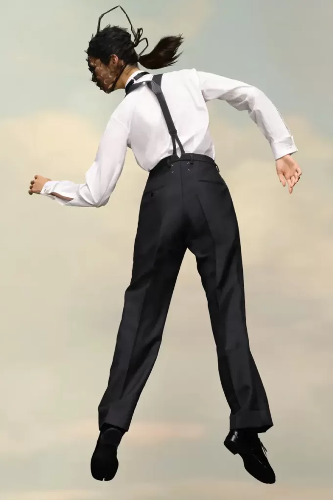 Pantalones de mohair británicos Pantalones de mohair británicos