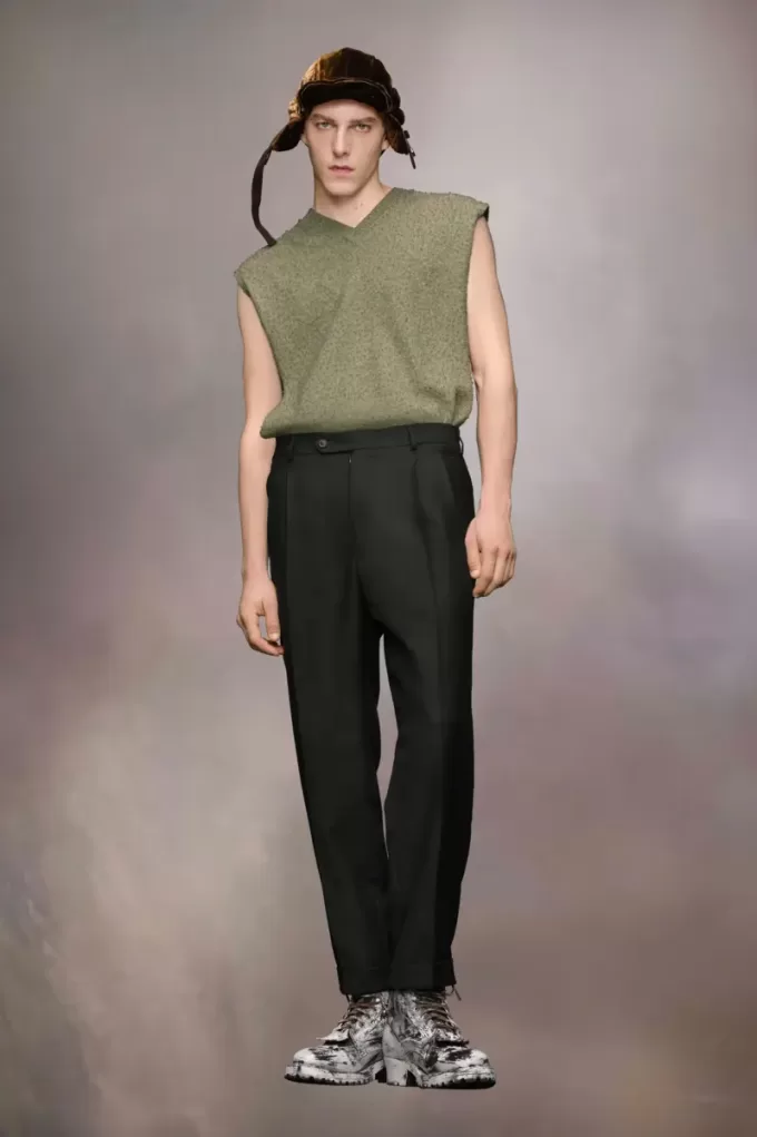 Pantalones de mohair de Maison Margiela Pantalones de mohair de Maison Margiela