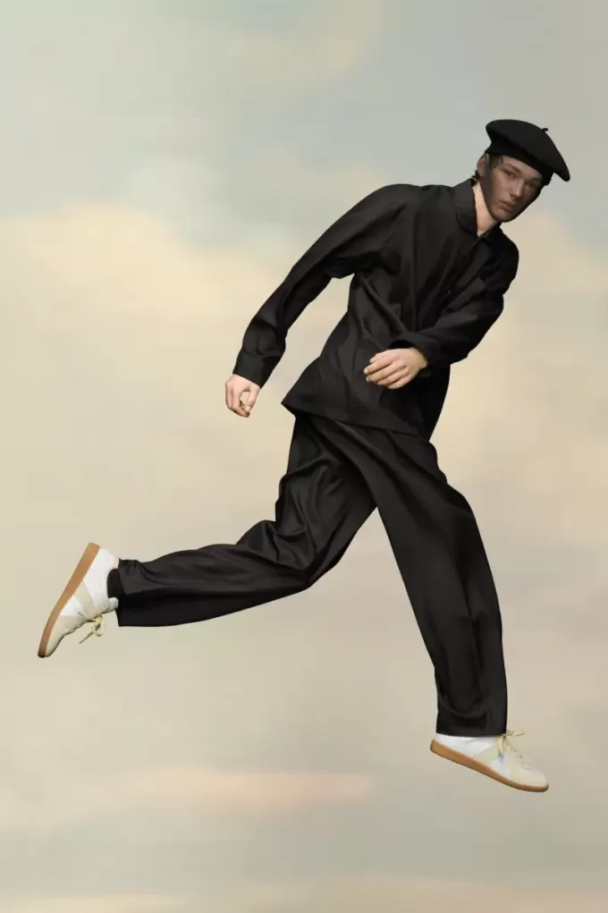 Pantalones de popelina de seda Pantalones de popelina de seda