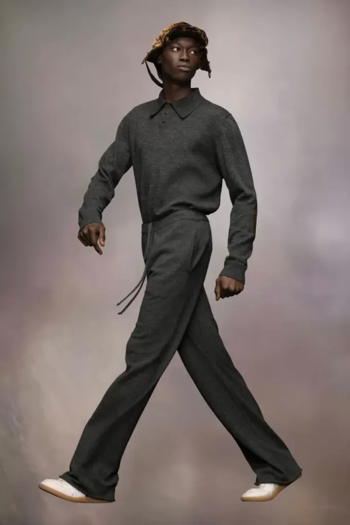 Pantalones de punto de cachemira Pantalones de punto de cachemira