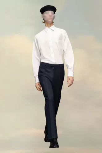 Pantalones de sarga de lana de Maison Margiela