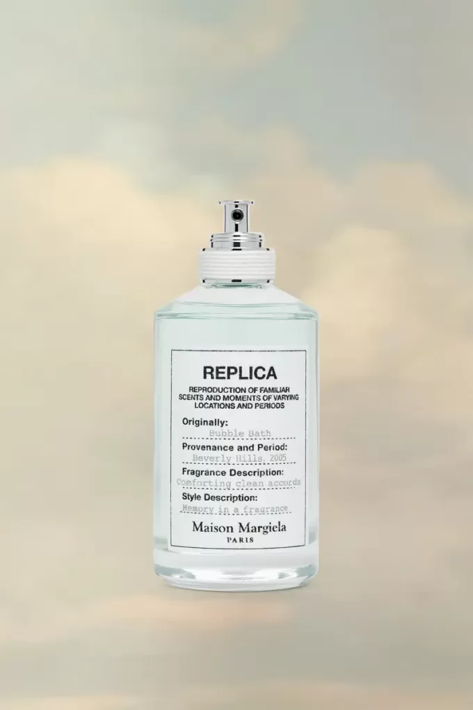 Réplica de eau de toilette de baño de burbujas