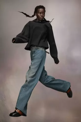 Sudadera con capucha de forro polar firme de Maison Margiela