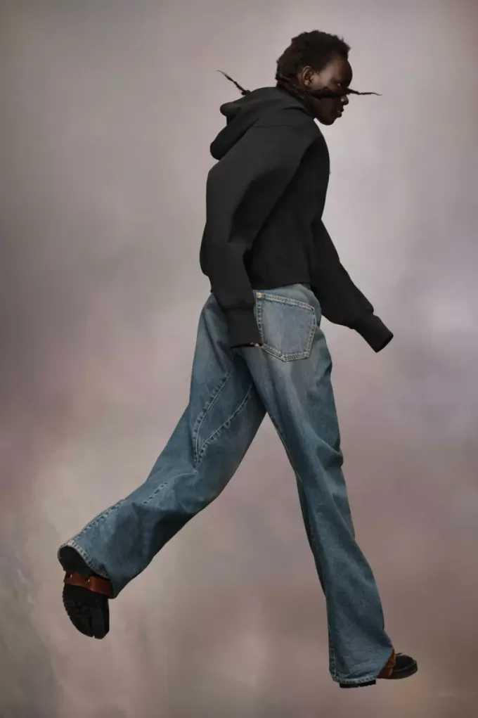 Sudadera con capucha de forro polar firme de Maison Margiela