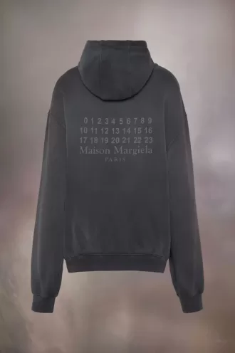 Sudadera con capucha y logotipo numérico de Maison Margiela Sudadera con capucha y logotipo numérico de Maison Margiela