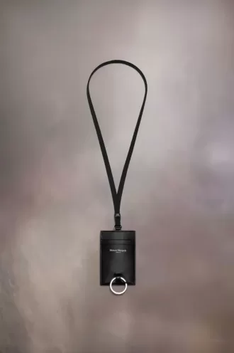 Tarjetero con encaje y logotipo