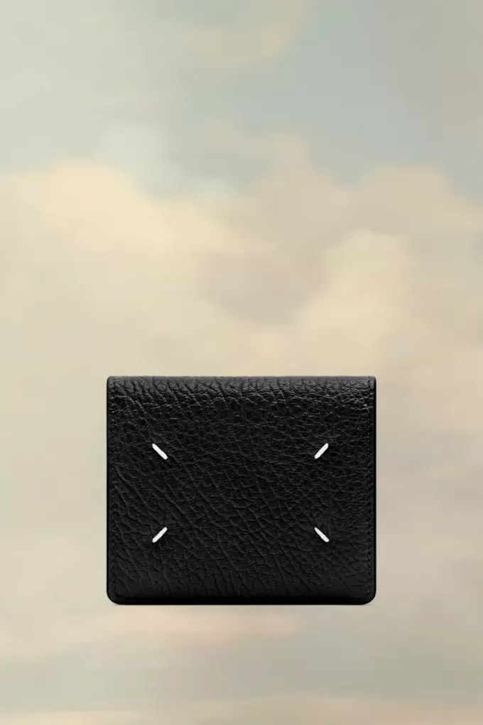 Tarjetero de bolsillo con cuatro puntadas