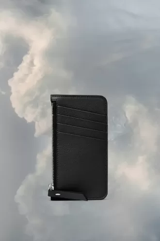 Tarjetero de cuatro puntadas