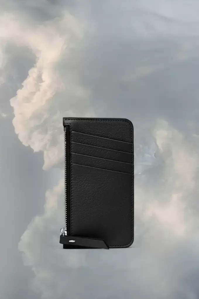 Tarjetero de cuatro puntadas