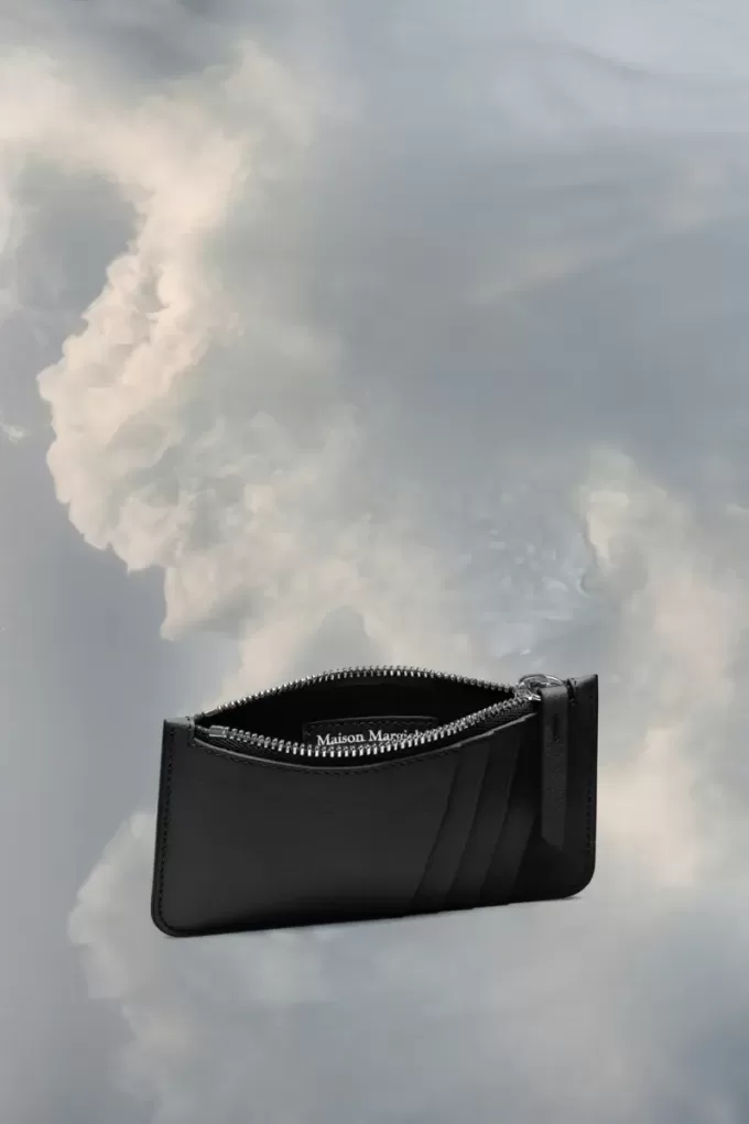 Tarjetero de cuatro puntadas