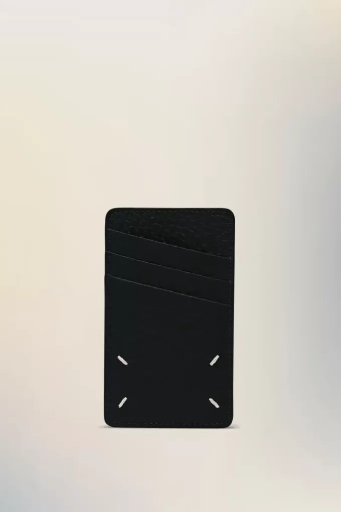 Tarjetero de cuatro puntadas