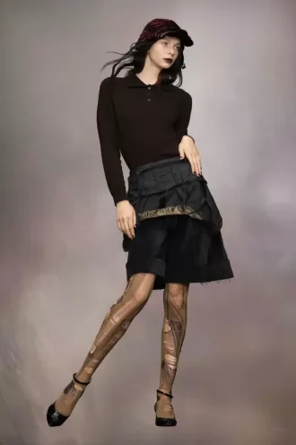 Top de cuello alto de lana de Maison Margiela