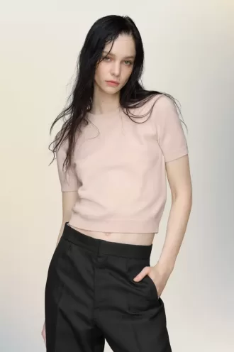 Top de punto con cuello redondo de Maison Margiela