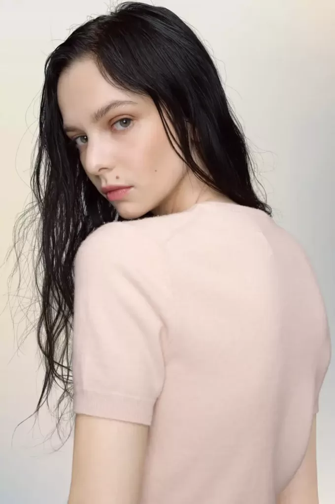 Top de punto con cuello redondo de Maison Margiela