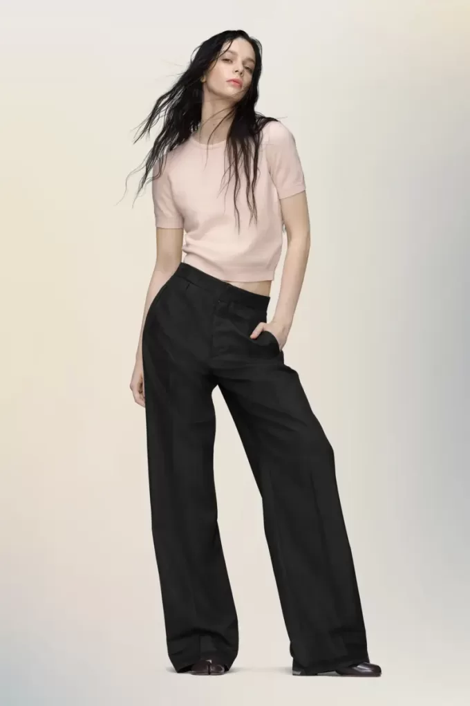 Top de punto con cuello redondo de Maison Margiela