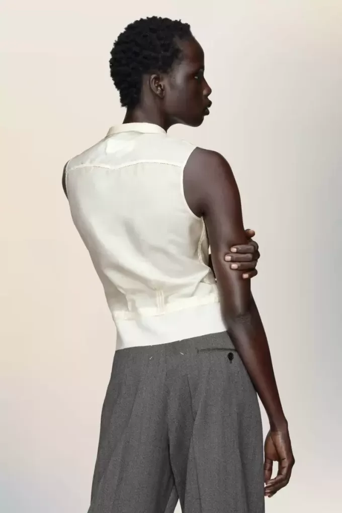 Top de seda de Maison Margiela