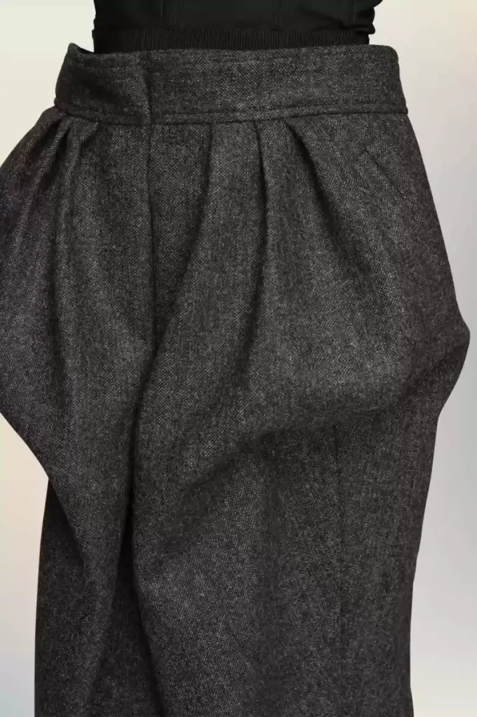 Vestido bustier de lana de Maison Margiela