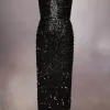 Vestido de lentejuelas bordado a mano