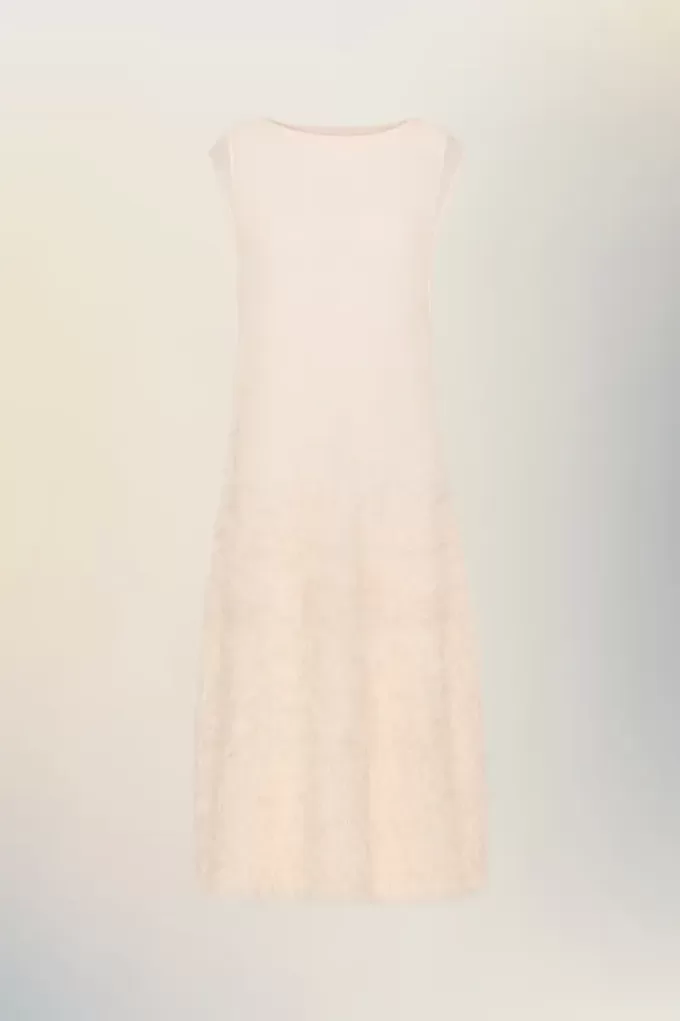 Vestido de punto de seda retrógrado