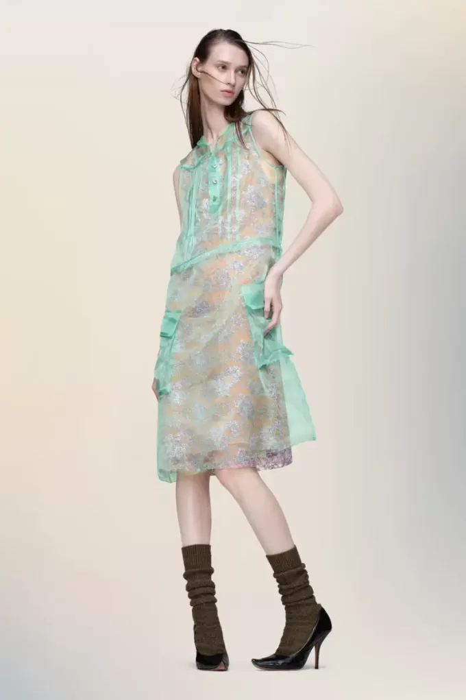 Vestido de tarde transparente de Maison Margiela