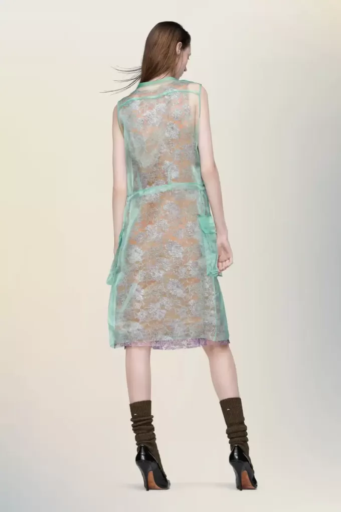 Vestido de tarde transparente de Maison Margiela