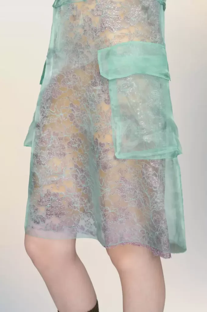 Vestido de tarde transparente de Maison Margiela