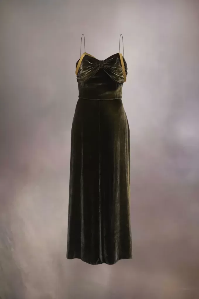 Vestido largo de seda de Maison Margiela