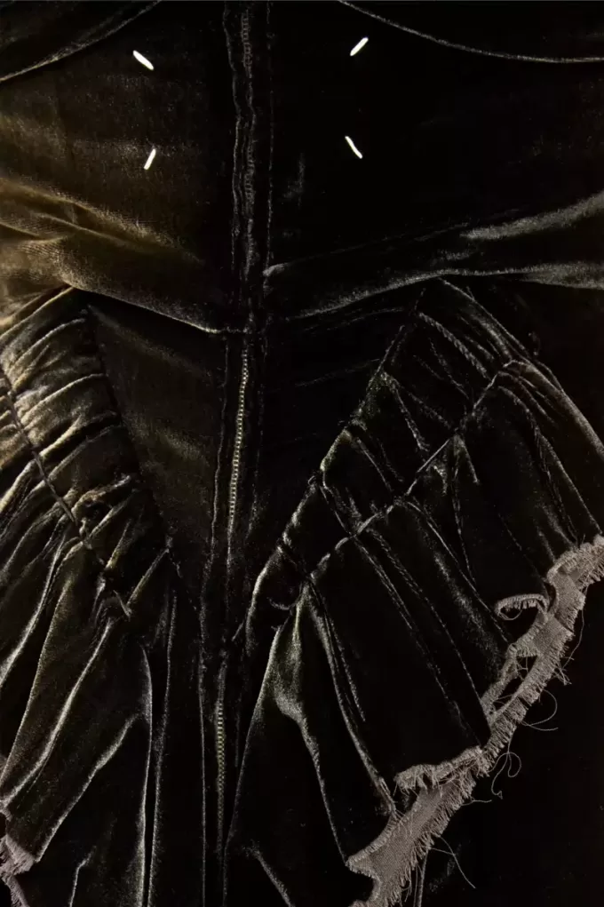 Vestido largo de seda de Maison Margiela