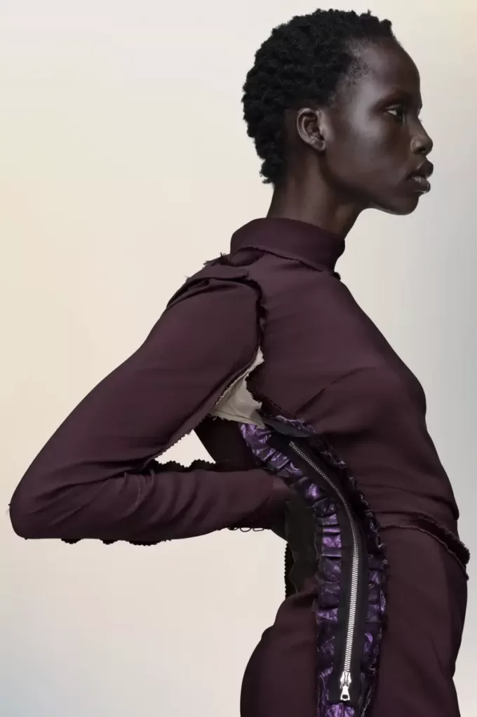 Vestido midi de Maison Margiela Vestido midi de Maison Margiela