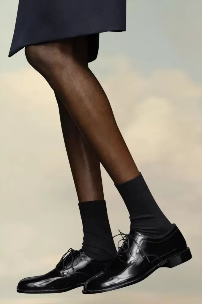 Zapatos brogue de charol Tabi de Maison Margiela